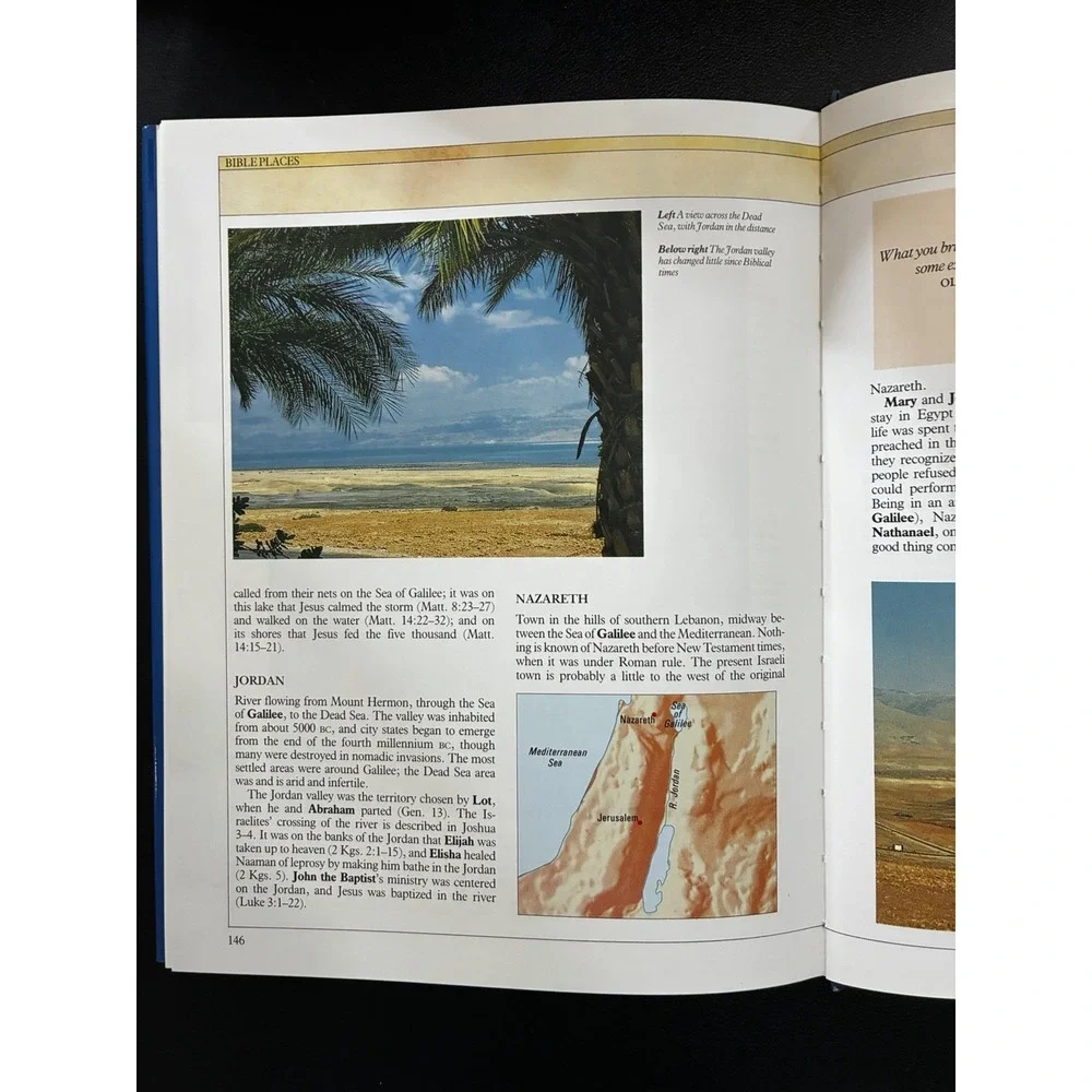 Bible Facts Book by Jenny Roberts Hardcover 1990 Pictures Maps Historical